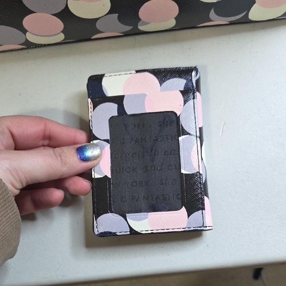 Kate Spade Black and Pink Polka Dot Tote - Picture 4 of 9